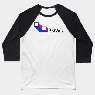 Laval Quebec Flag Decal Baseball T-Shirt